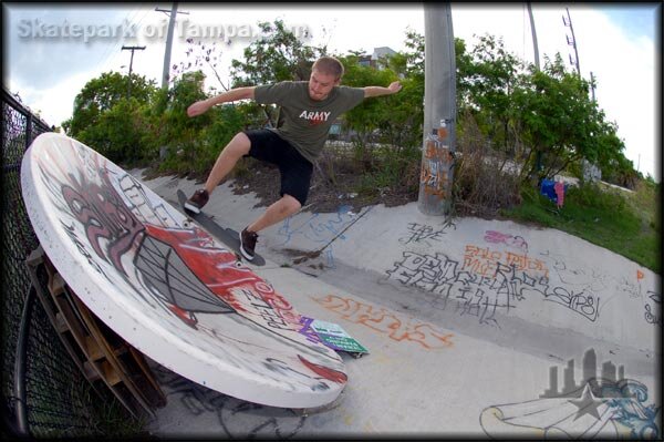 Drunk Aaron Ollie to Fakie Turtle Ditch