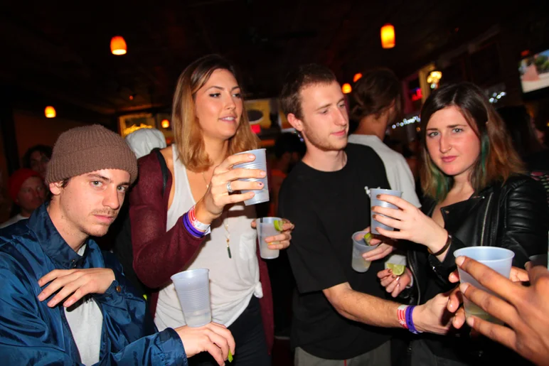 <!--ta14-sn-->

What better way to end the night than with Patron shots, the Man of the Hour: Grant Taylor, and Caila Burke.