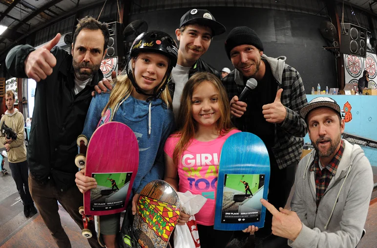<!--vday16-->
Are you a girl? Do you skateboard? Well why don’t you come to Skatepark of Tampa for one of our contests! You can hang out and skate in our Girls Division with Grace Marhoefer and Courtney Block.