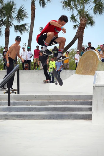 <!--campbellparkopening-->

Guess how many flips Nick did and win….Times up, its a triple flip.
