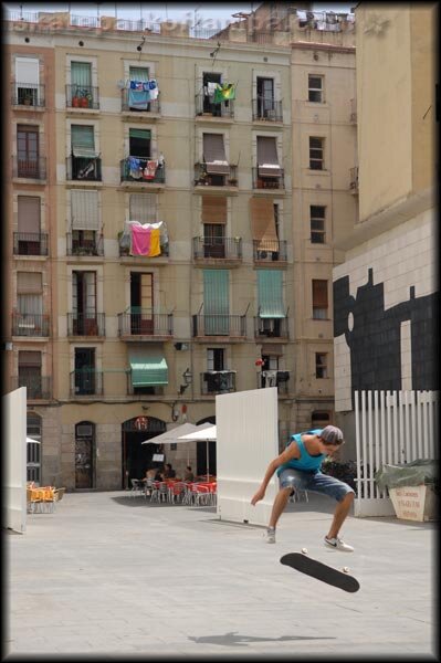 residences in front of MACBA