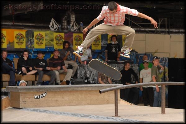 360 flip over the bank to bank