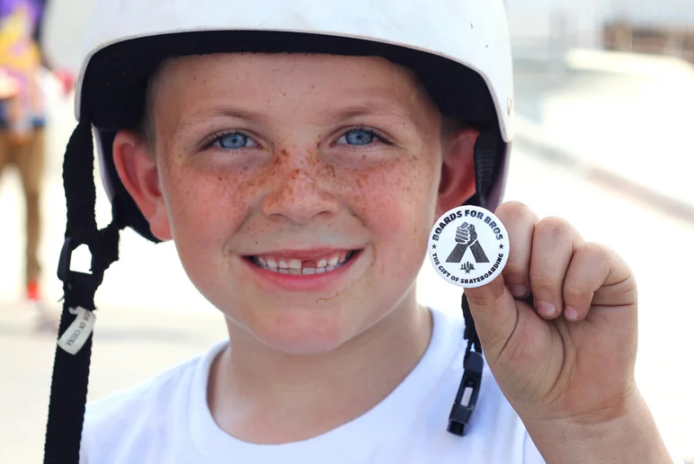 <!--sr18photos-->

Little man repping for Boards for Bros!
