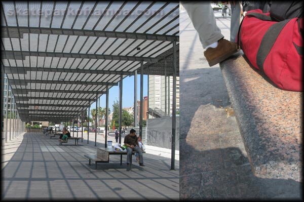 Barcelona Train Station Benches