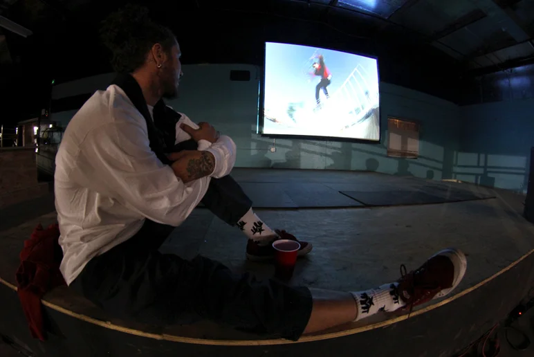 <!--ffombj-->

Cash finds a good spot to watch the video. A huge thank you to Foundation for letting us premier 
