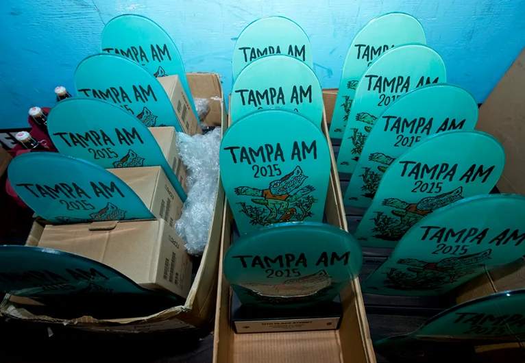 <!--am15sunday-->

As finals go underway, the trophies are prepared.