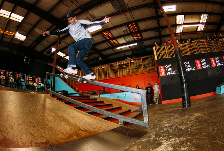 <!--cotc16-->

Gaspar Ramirez, Best Dressed Backside Tailslide. Compound Boardshop.