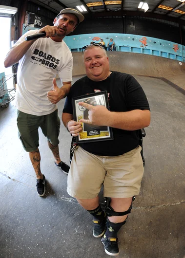 <!--soj16-->
We're really glad Andy Butler is making a quick recovery. Andy was hit by a car while riding a bicycle. We hope you bounce back in no time, Andy. Thanks for showing up to support your son Austin and SPoT.