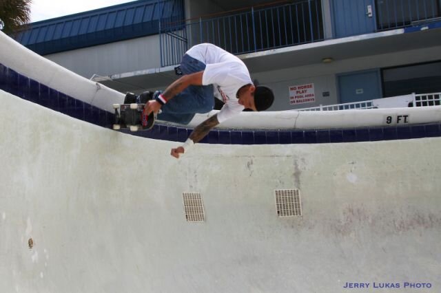 Todd Webb with a nosegrab bs grinder