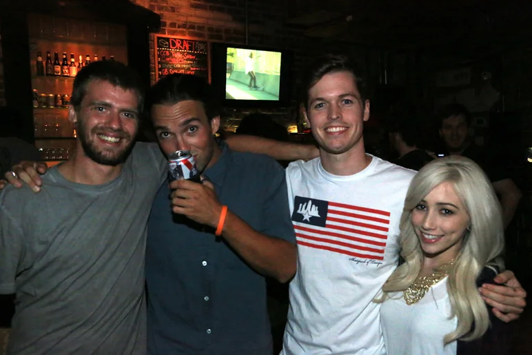 <!--orchard2014-->

Justin Cruce, Jared Currey and homie with a sweet shirt.