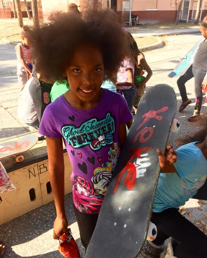 <!--b4bdelivery-->

This girl asked to get her picture taken with her board….she was so happy!

