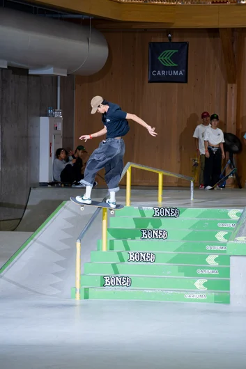 270 switch front board from Raimu. DJ Wade's favorite from the weekend. I think there is a soft spot for him in my heart because he rides for Flip. 

<!--damnamjapan2022finals-->