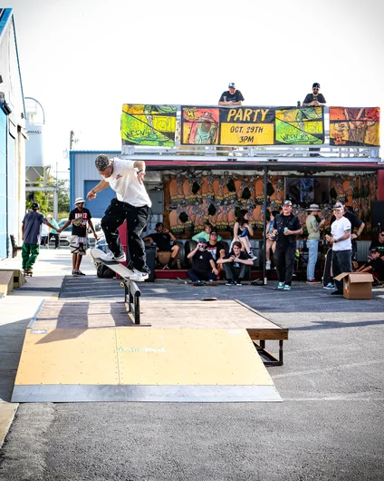 We have our portable ramps setup for the day in the CCB parking lot and we are giving away CASH for TRICKS starting at 3pm. Pull up!

<!--cigarcityjaialaiween2023-->