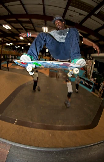 <!--am15friday-->

The course was so busy Fernando Bramsmark plays it smart and just floats up in the rafters for awhile. 