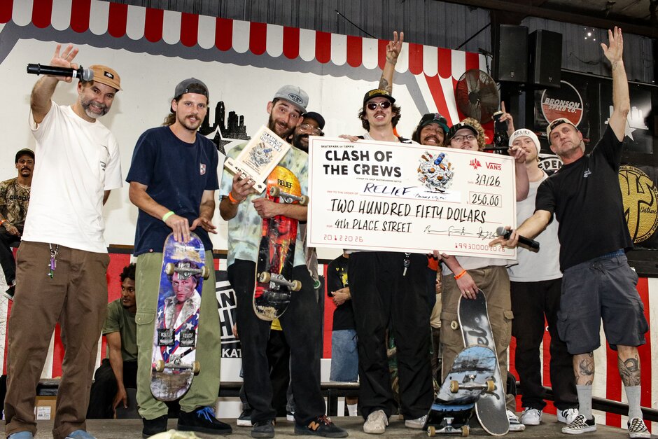 Relief Skate Supply takes 4th Place at the 2026 Vans Clash of the Crews