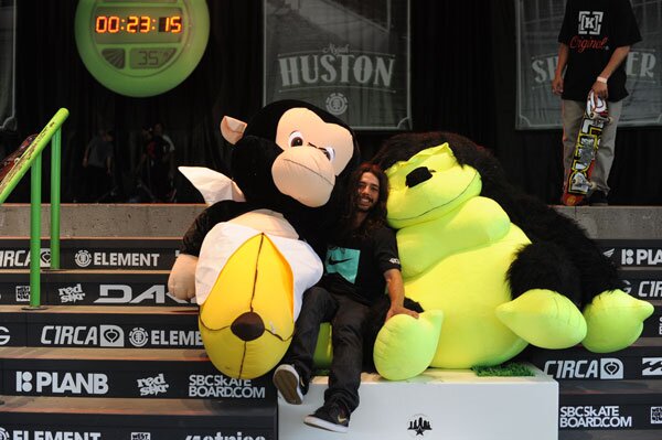 Shortly after winning the big ass banana