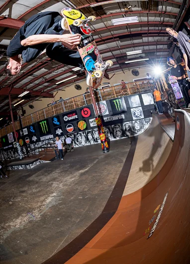 <!--am18openquals-->

Chris Colbourn thinks he’s a vert skater now.