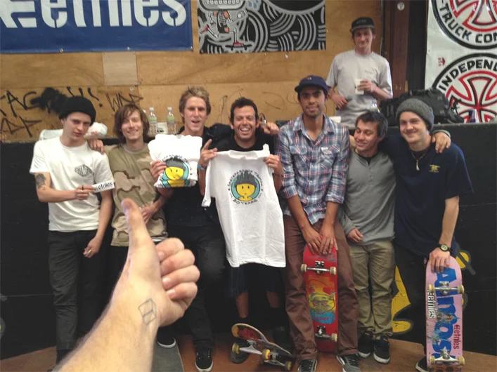 From Schaefer's phone...<!-- etnies Free Day Benefiting Boards for Bros 2013 -->