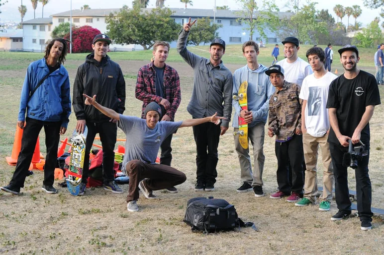 That's a tight ass crew to spend the play day with.<!-- A California Work and Play Day -->