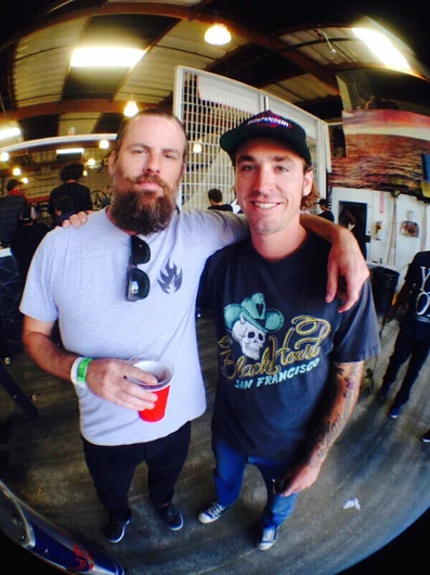 <!-- damnamvolcom14day2 -->

Pat Nagy and Tyler Mumma from Black Label. Tyler is our host building and handling our needs here, so thanks Tyler!