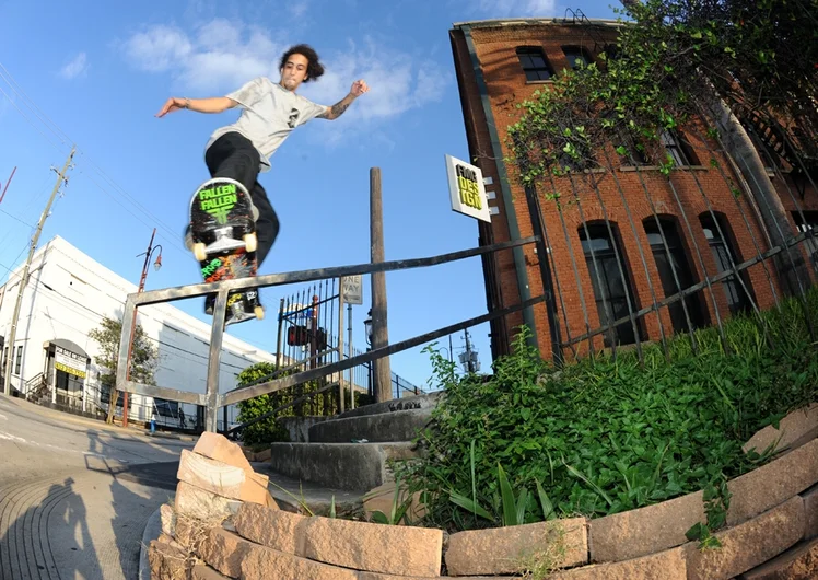 <!-- johhnyRomanoAAnov13 -->

Manny flew off this front board straight into traffic. Oh wait, that means I was sitting in the street to get this angle. Sketchy.