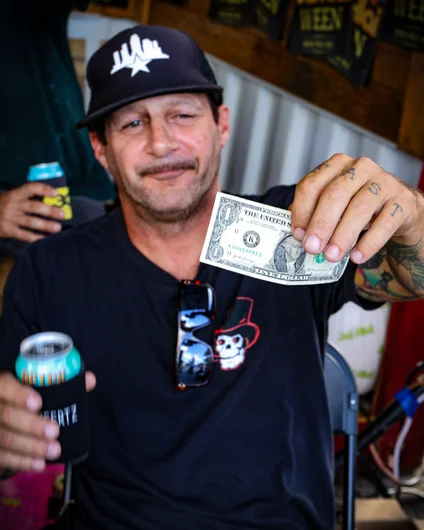 Not sure what Jimmy did but it earned him a single dollar from Brian.


<!--cigarcityjaialaiween2023-->