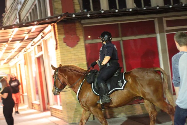 <!--PRO15FRINIGHT-->
Before the night was over, a few shots were fired and the horse brigade came out.