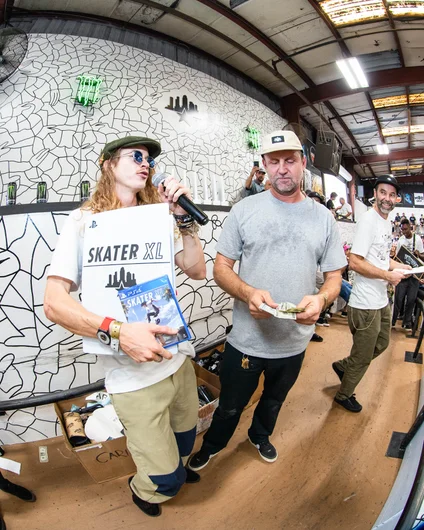 Andy Anderson did the darkslide heard around the world right after Indy Best Trick ended. This landed him the Skater XL Trick of the Weekend

<!--tampapro22finals-->