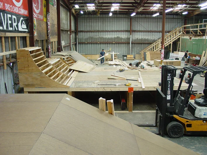 Back in 2002, we had not yet built our new offices right there in that spot where the vert ramp used to be.<!-- New 2013 Street Course at Skatepark of Tampa -->