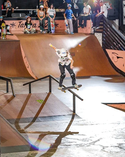 Karis with an A-Frame slide

<!--schoolsoutjam2023-->
