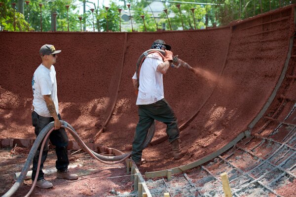 Tony Miorana Working on Ride It Sculpture