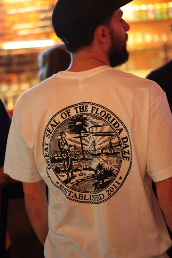<!--thurspro15-->

Spotted a Florida Daze shirt on Marino Nicastro while he was waiting on a drink at the bar.