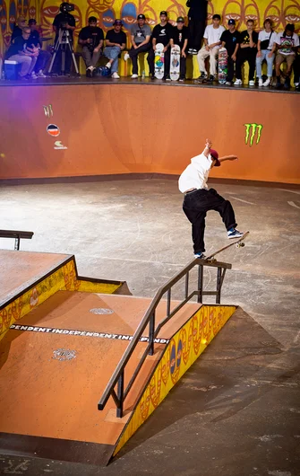 Another angle of Yuki’s Gap Noseblunt.
<!--TampaAm21Qualifiers-->