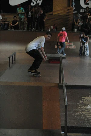 Yonis Molina - switch frontside nosegrind.<!-- Back to School Bash 2012 Presented by Altamont -->