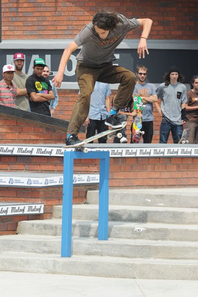 Evan Smith's got the gap to truck scrape