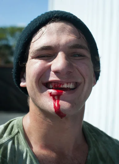 <!--vday17photos-->

Zach Church is from Jacksonville and this was his first trip to Tampa. Consider yourself initiated, Zach.