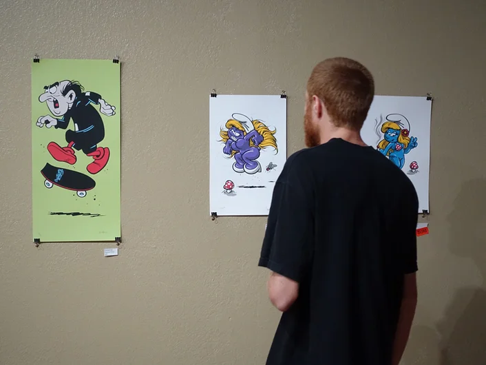 <!--am16frinight-->

Todd Bratrud's artwork is so sick. The Smurf series is my personal favorite.