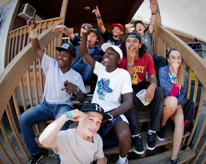 <!--wpa-sat-->

T’was last day at Camp Woodward so all the kids went home , but a few stuck around to cheer on the homies.