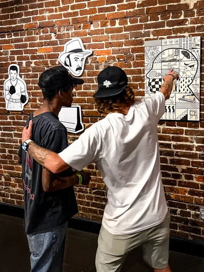 Nick understands the nuances of modern art.
<!--fridayam2023nightlife-->