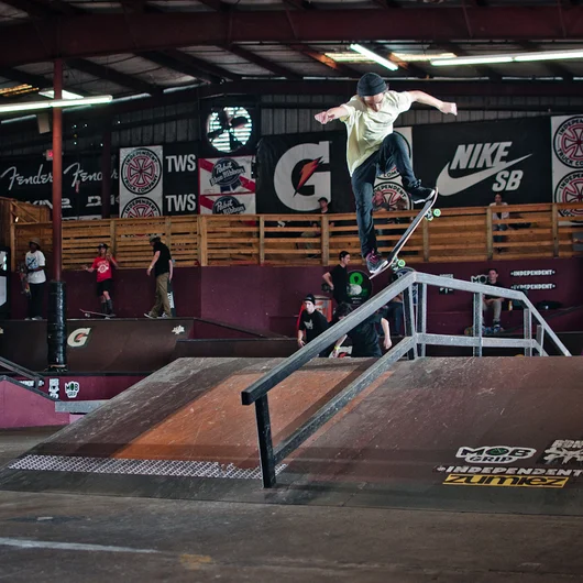 <!--ta14-sd-->

The craziest part about Jayden Bono's gap noseblunt is that it's a warmup at like 10am. 