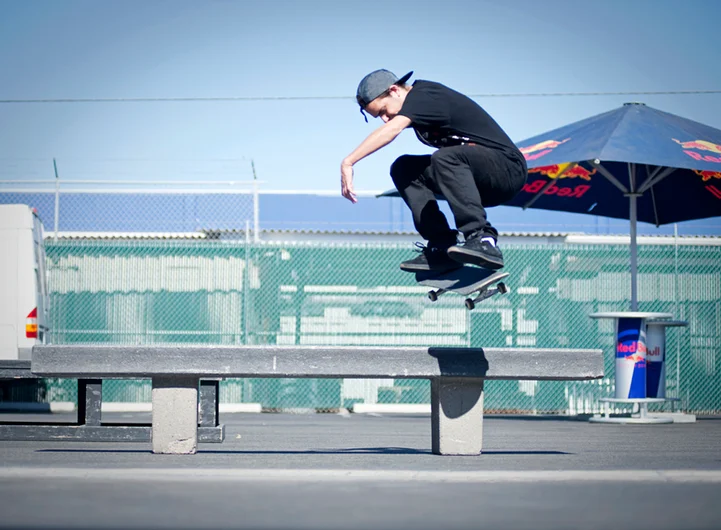 <!--cm151-->

Taylor McClung knows better. Too hot and too busy inside, so he takes it out side with poppy Switch Heels.