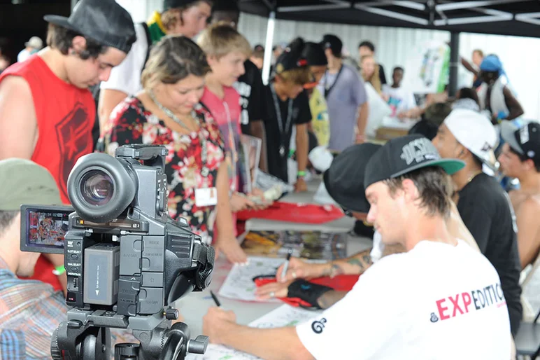 Pause for a gear check.<!-- Go Skateboarding Day 2013 With Kayo -->