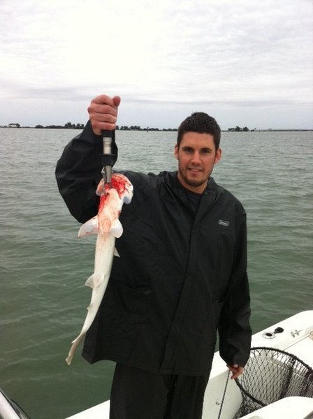 Colin Clark, dropping hammers in the sea