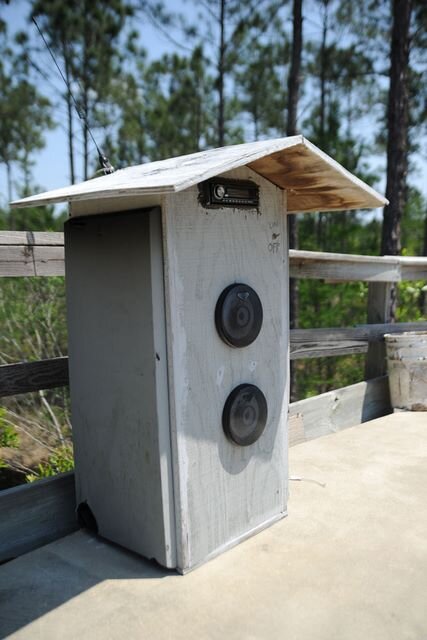 A bangin' system with a car phone antenna