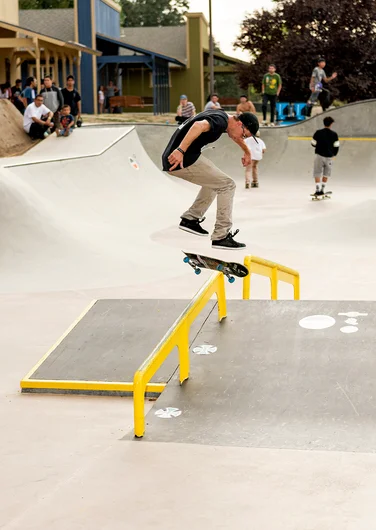 <!--daww17prac-->

John Oskvarek does what he does with a Nollie Flip Backlip.