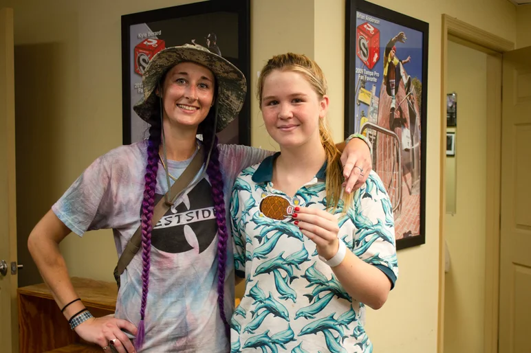 <!--mattwoodsday18-->
Oh, did I mention one of our monthly Girls Meetup & Skate Sessions was going on at the same time?? Marlee (right) lead it like a boss though...