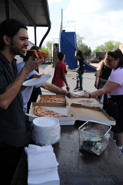 Thanks for the pizza, etnies.