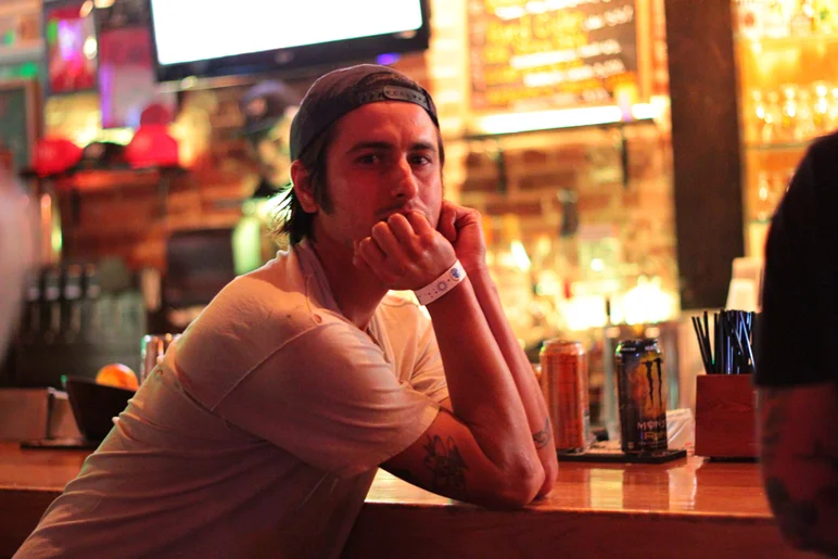 <!--thurspro15-->

Had a chance to catch Leo Romero Holding down the bar.