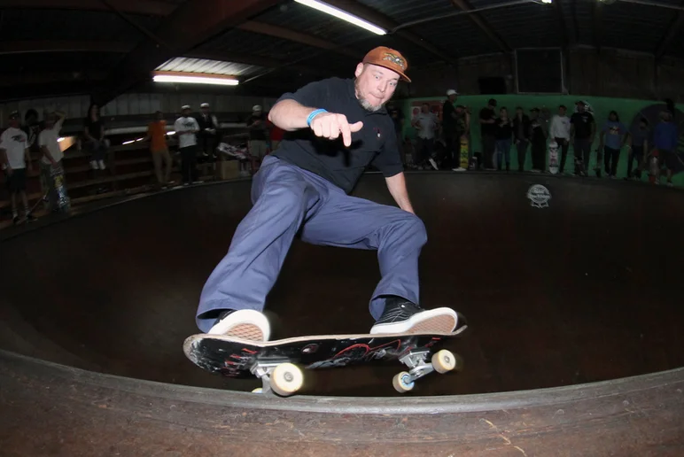 <!--ffombj-->

Jimmy Dennis came out with consistent lines to take 6th place. - Frontside Grind
