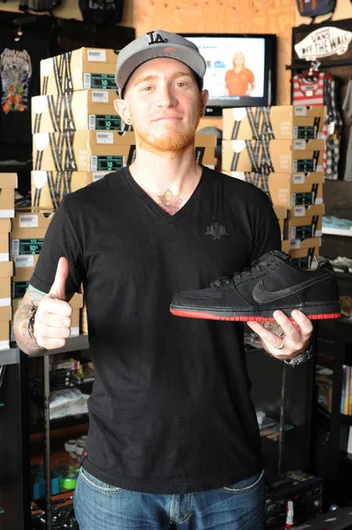 Jeff opened the doors up today and rang everyone up.<!-- Levis X Nike SB Dunk Release at SPoT Ybor -->